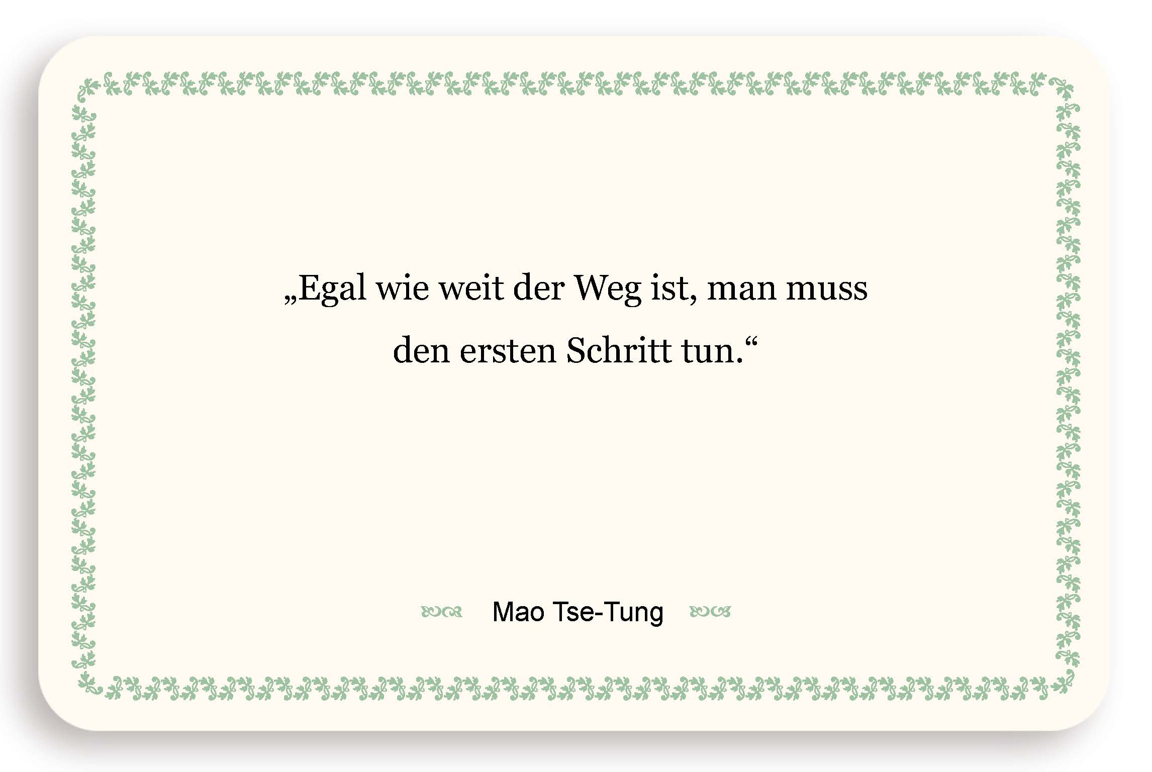 Zitatkarte - Der Weg